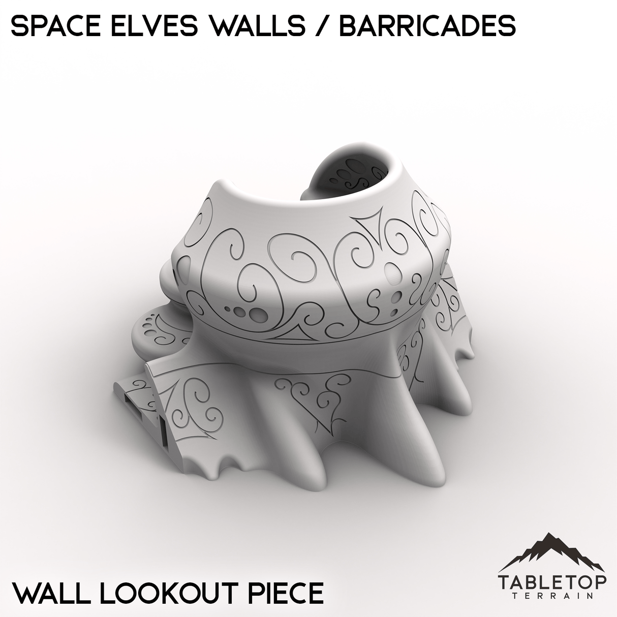 Tabletop Terrain Walls Wall Lookout Space Elves Walls / Barricades