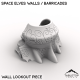 Tabletop Terrain Walls Wall Lookout Space Elves Walls / Barricades