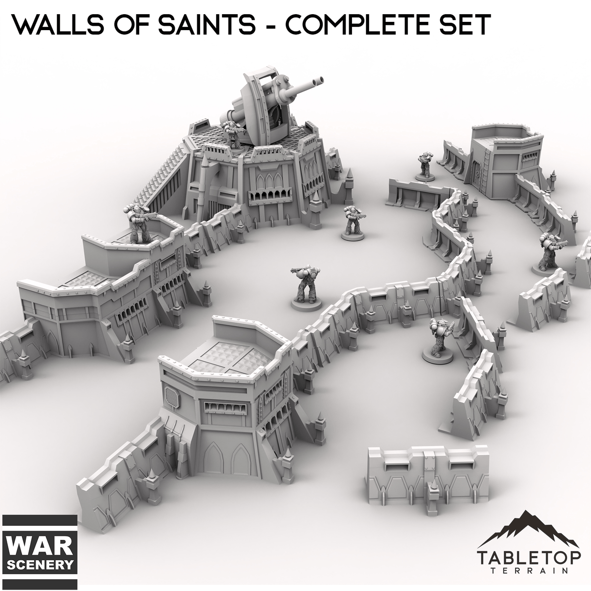 Tabletop Terrain Walls Wall of Saints