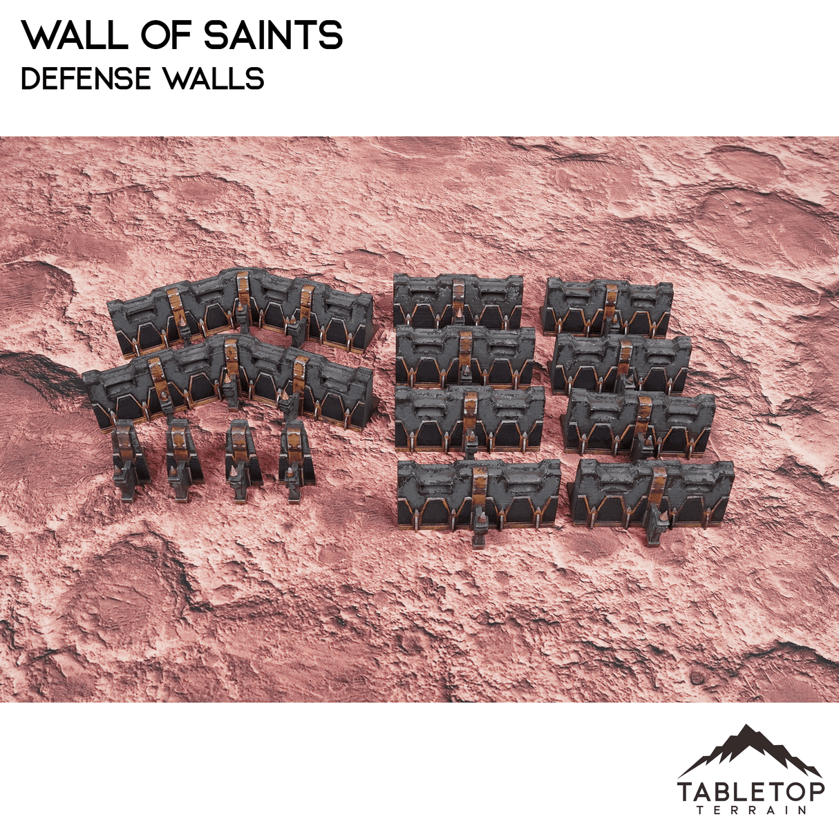Tabletop Terrain Walls Wall of Saints Defense Walls