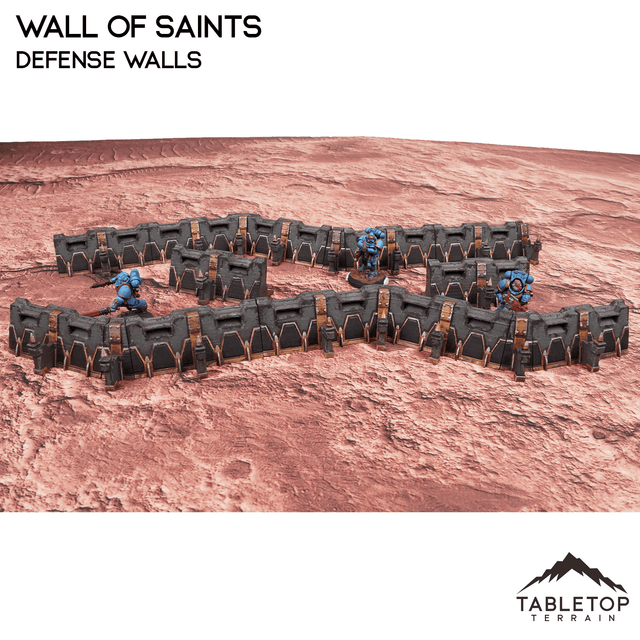 Tabletop Terrain Walls Wall of Saints Defense Walls