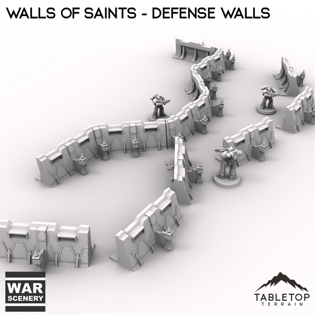 Tabletop Terrain Walls Wall of Saints Defense Walls