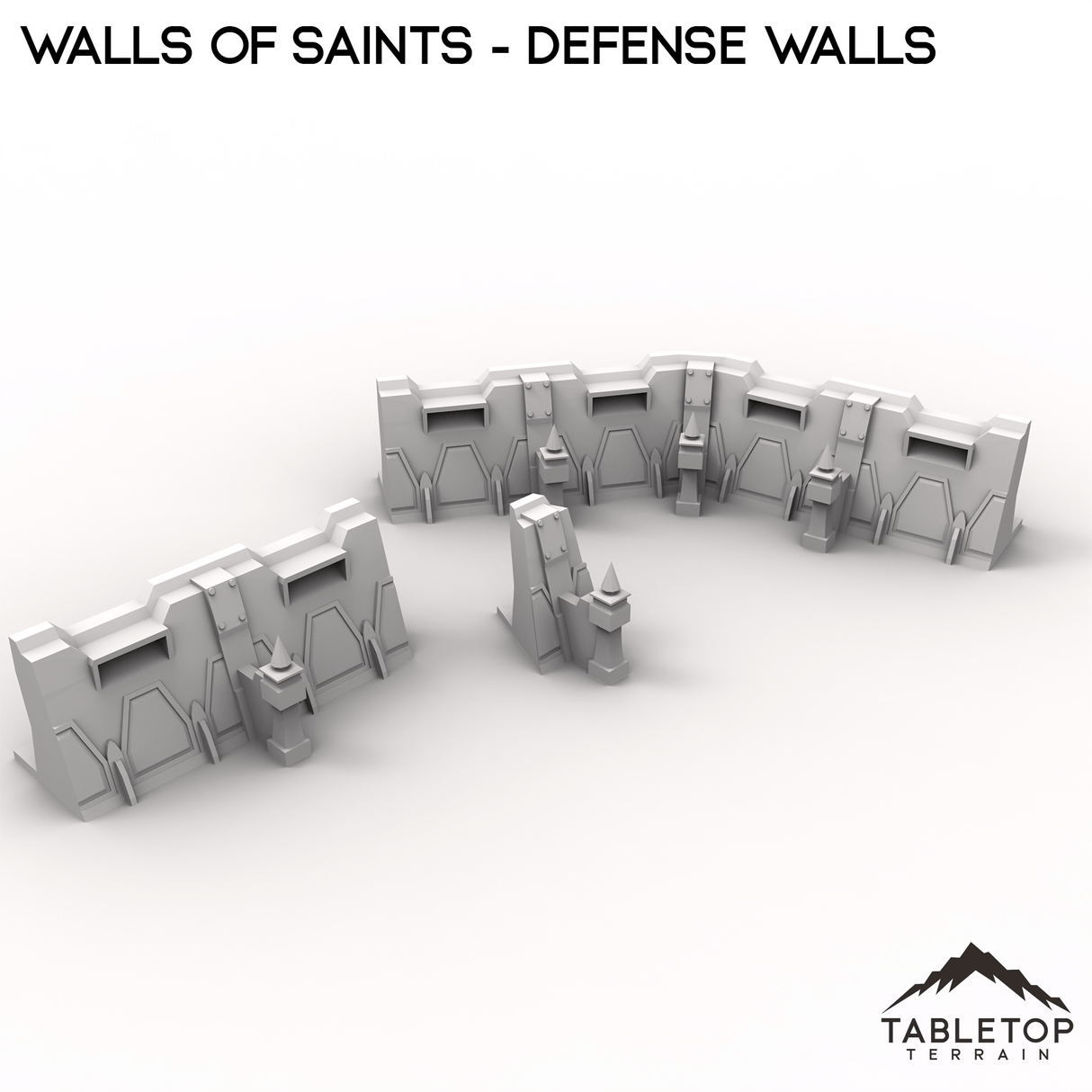 Tabletop Terrain Walls Wall of Saints Defense Walls