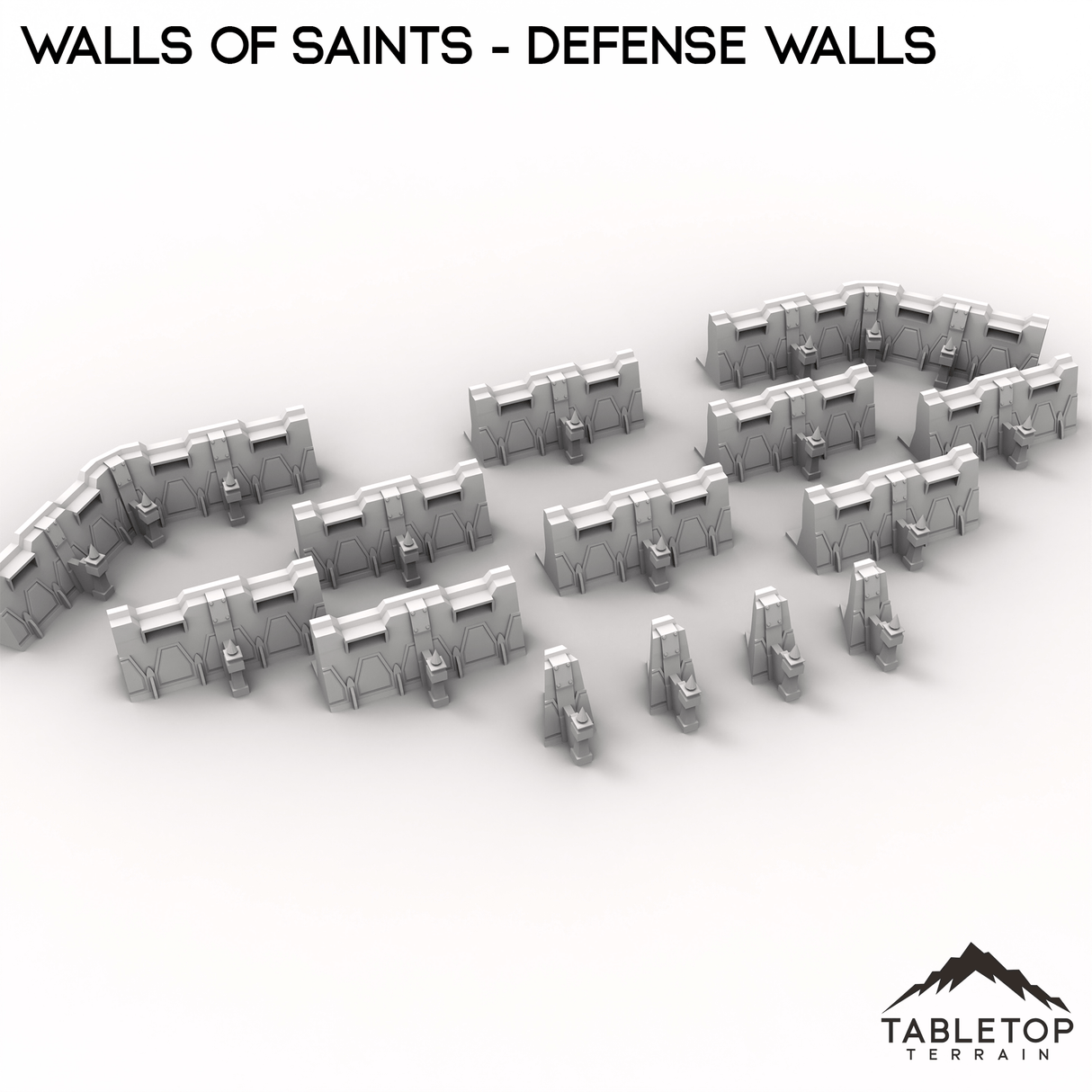 Tabletop Terrain Walls Wall of Saints Defense Walls