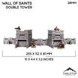 Tabletop Terrain Walls Wall of Saints Double Tower