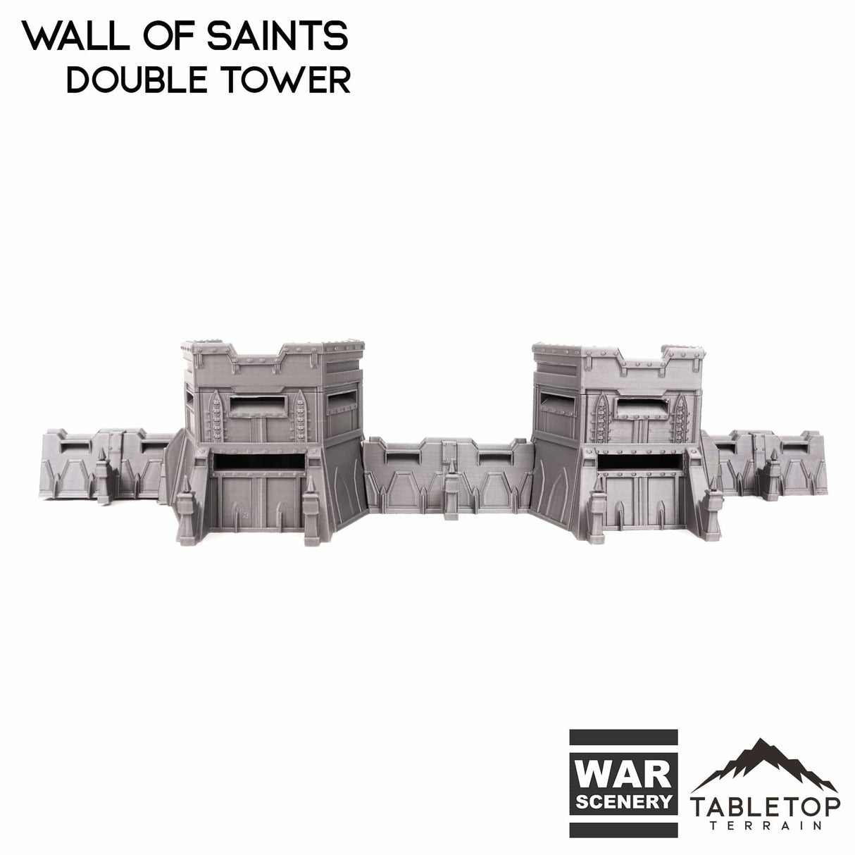 Tabletop Terrain Walls Wall of Saints Double Tower