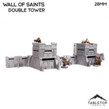 Tabletop Terrain Walls Wall of Saints Double Tower