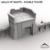 Tabletop Terrain Walls Wall of Saints Double Tower