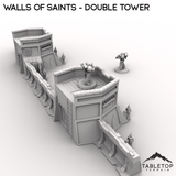 Tabletop Terrain Walls Wall of Saints Double Tower