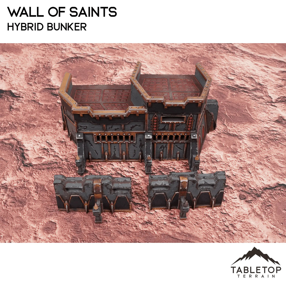 Tabletop Terrain Walls Wall of Saints Hybrid Bunker