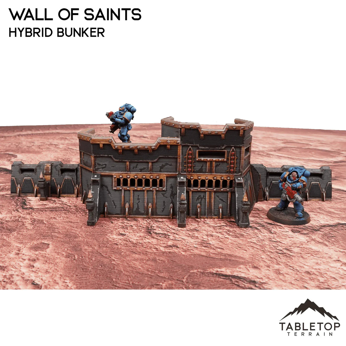 Tabletop Terrain Walls Wall of Saints Hybrid Bunker