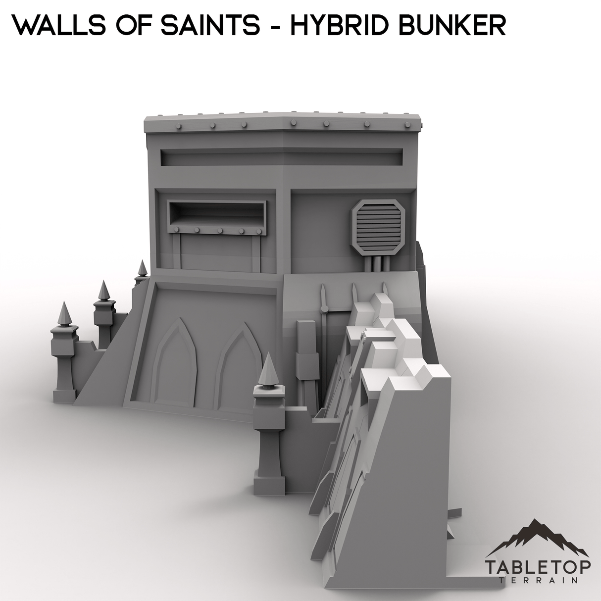 Tabletop Terrain Walls Wall of Saints Hybrid Bunker