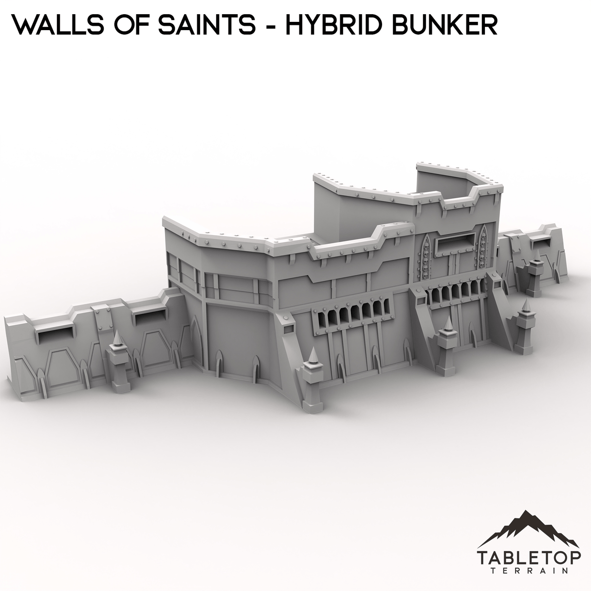 Tabletop Terrain Walls Wall of Saints Hybrid Bunker