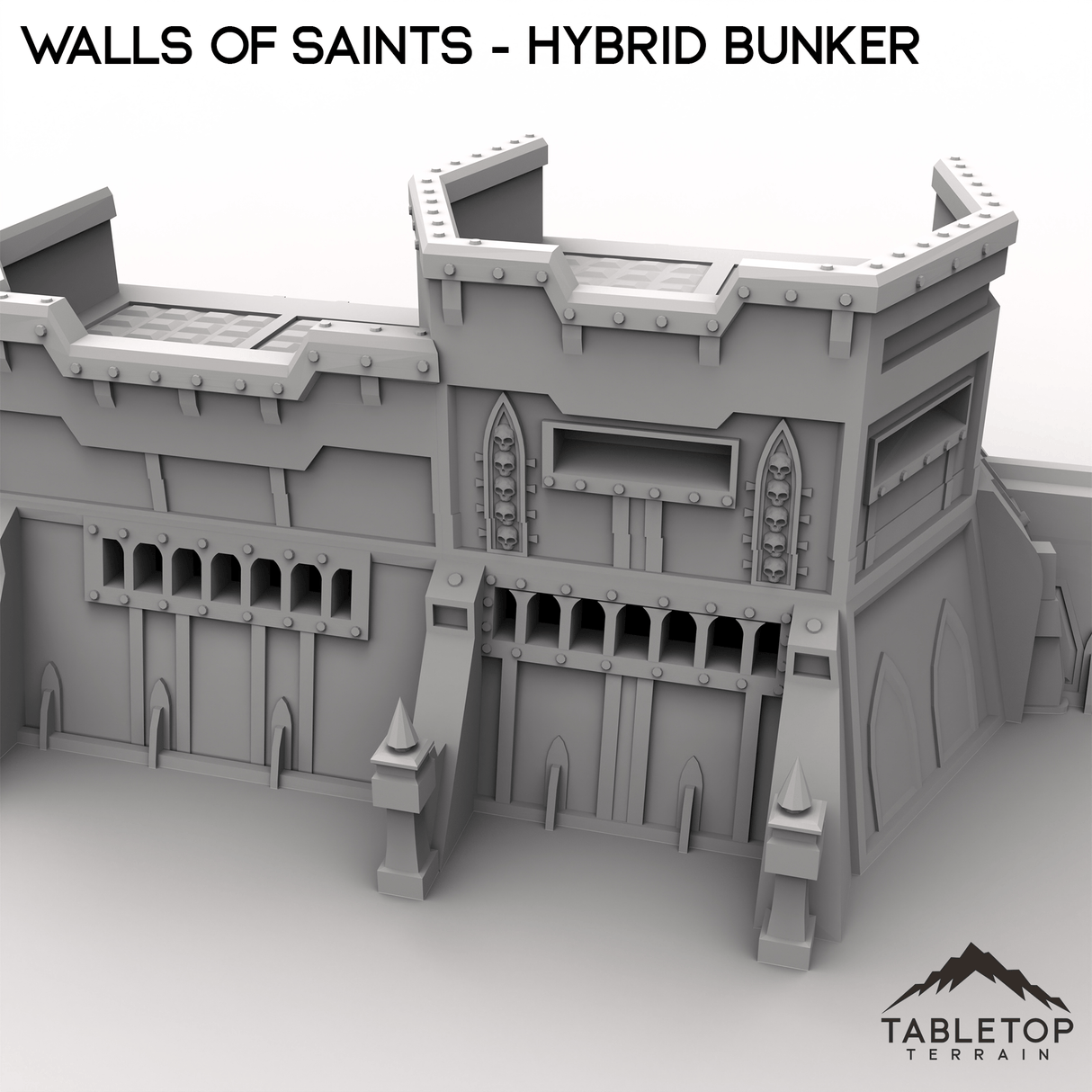 Tabletop Terrain Walls Wall of Saints Hybrid Bunker