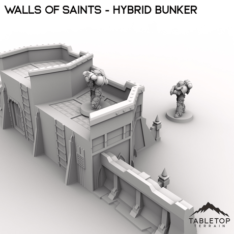 Tabletop Terrain Walls Wall of Saints Hybrid Bunker