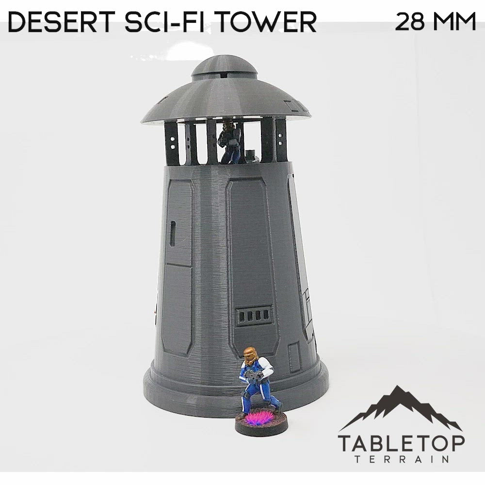 Torre de ciencia ficción del desierto - Torre de la Legión de Star Wars