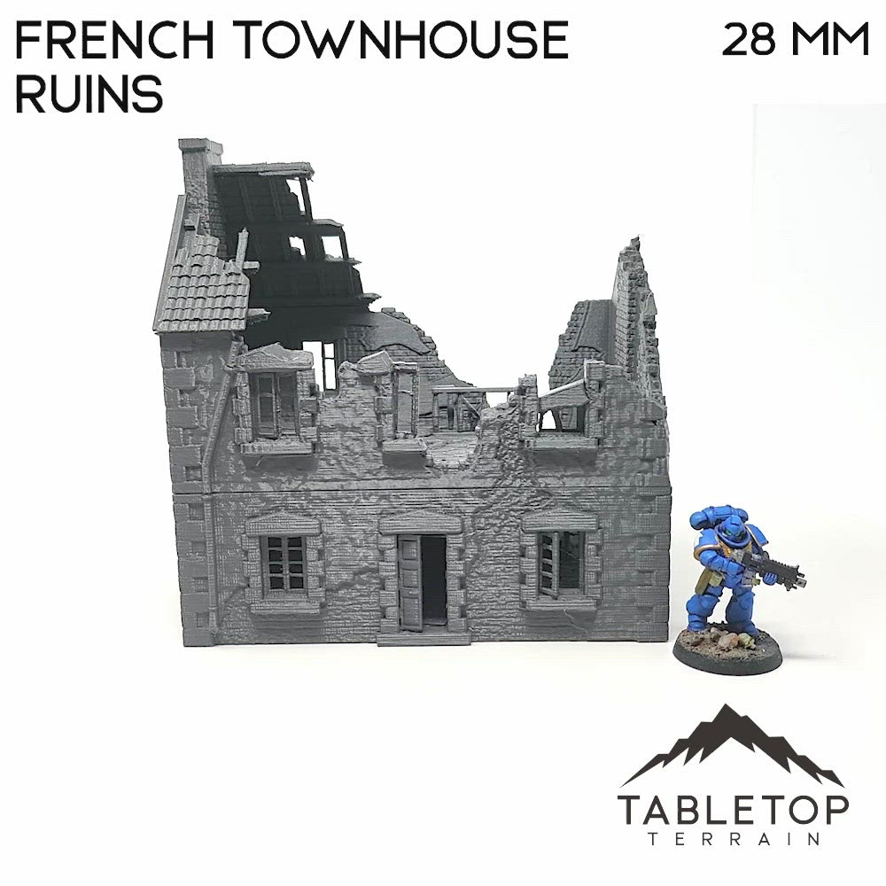 French Townhouse Ruins - WWII Building