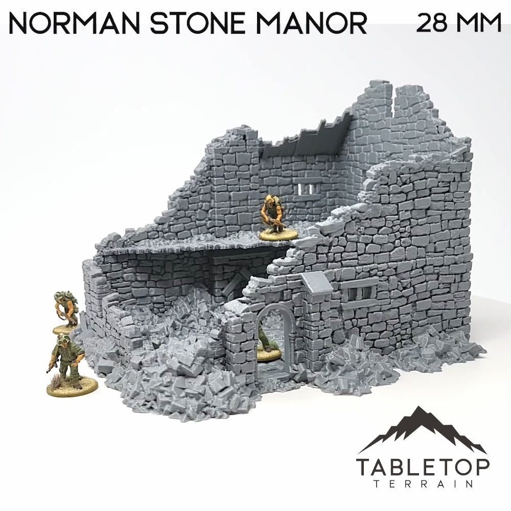 Ruined Norman Stone Manor - Country & King - Fantasy Historical Ruins