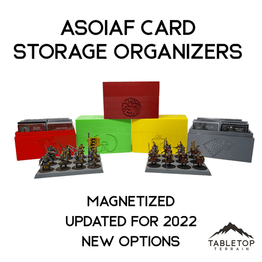 Tabletop Terrain Accessory ASOIAF Card Storage Organizers