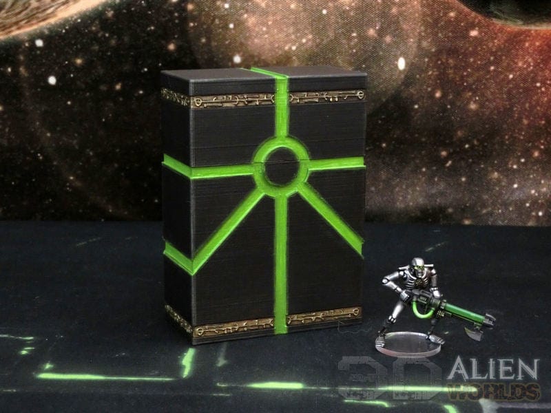 Tabletop Terrain Accessory Necron Card Box - 40k Necron Accessory