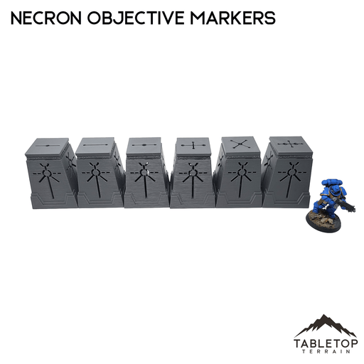 Tabletop Terrain Accessory Necron Objective Markers - 40k Necron Accessory