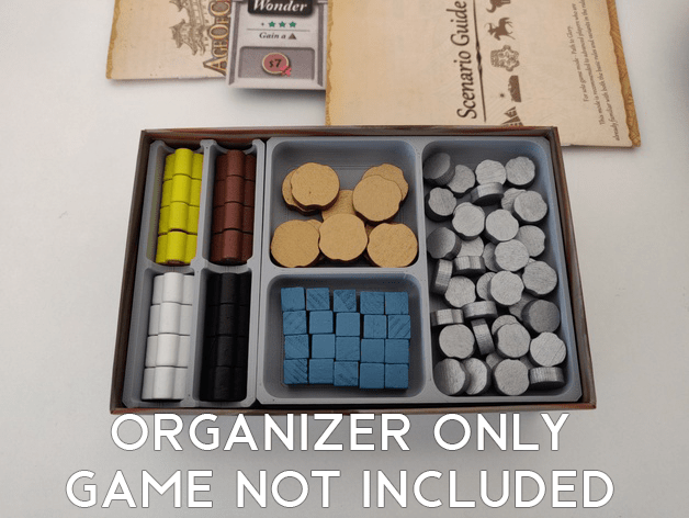 Tabletop Terrain Board Game Insert Age of Civilization Board Game Insert / Organizer Tabletop Terrain