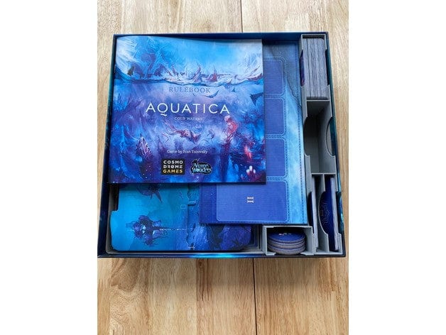 Tabletop Terrain Board Game Insert Aquatica + Cold Waters Board Game Insert / Organizer Tabletop Terrain