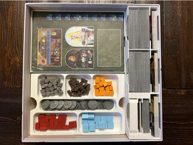 Tabletop Terrain Board Game Insert Architects of the West Kingdom Collector's Box Board Game Insert / Organizer