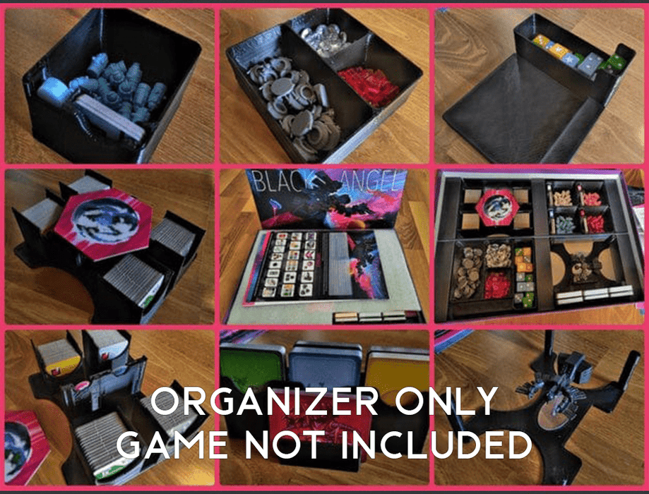 Tabletop Terrain Board Game Insert Black Angel Game Insert / Organizer