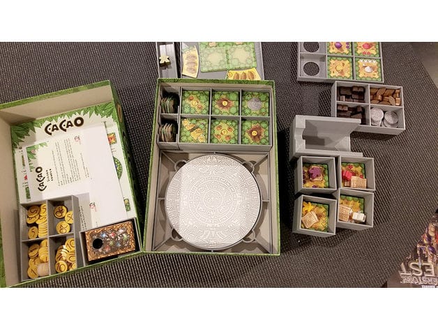 Tabletop Terrain Board Game Insert Cacao + Expansions Board Game Insert / Organizer