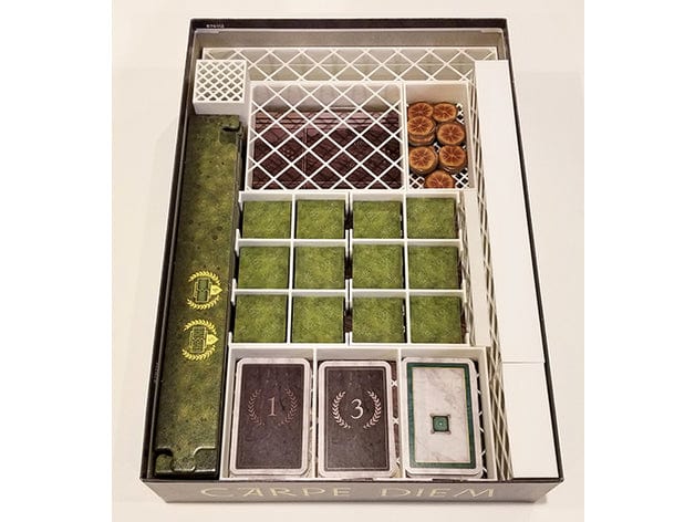 Tabletop Terrain Board Game Insert Carpe Diem Board Game Insert / Organizer