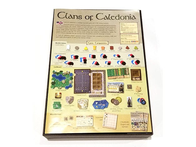 Tabletop Terrain Board Game Insert Clans of Caledonia Board Game Insert / Organizer