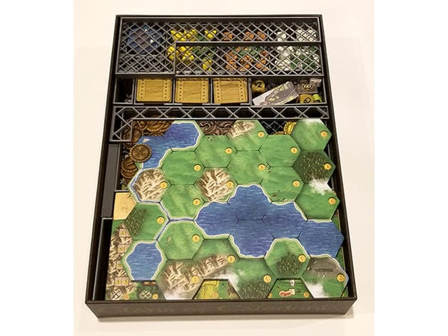 Tabletop Terrain Board Game Insert Clans of Caledonia Board Game Insert / Organizer