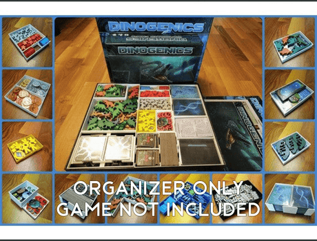 Tabletop Terrain Board Game Insert Dinogenics with Controlled Chaos Board Game Insert / Organizer