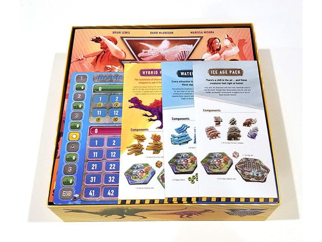 Tabletop Terrain Board Game Insert Dinosaur World with Expansions Board Game Insert / Organizer