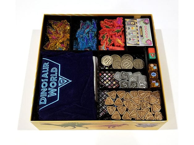 Tabletop Terrain Board Game Insert Dinosaur World with Expansions Board Game Insert / Organizer