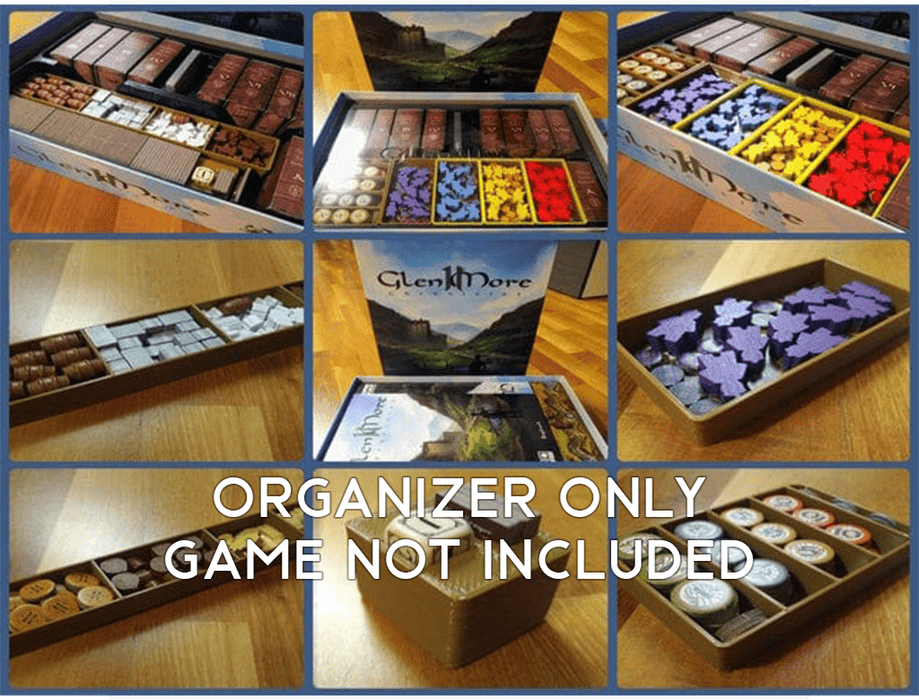Tabletop Terrain Board Game Insert Glen More 2 - Chronicles with Kickstarter Promos Board Game Insert / Organizer