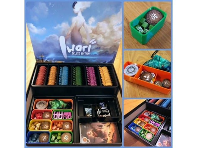 Tabletop Terrain Board Game Insert Iwari Deluxe Edition Board Game Insert / Organizer