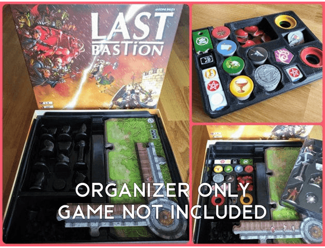 Tabletop Terrain Board Game Insert Last Bastion Board Game Insert / Organizer