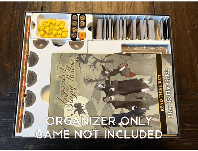 Tabletop Terrain Board Game Insert Legends of Sleepy Hollow with Expansion Board Game Insert / Organizer