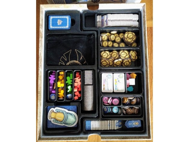 Tabletop Terrain Board Game Insert Lisboa with Deluxe Components Board Game Insert / Organizer