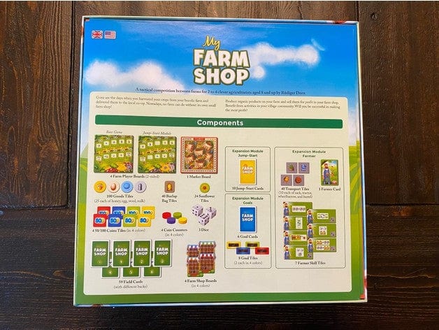 Tabletop Terrain Board Game Insert My Farm Shop Board Game Insert / Organizer