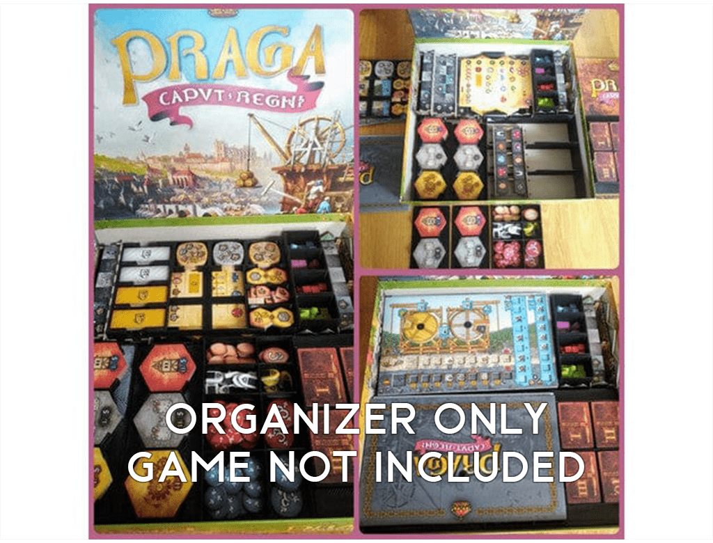 Tabletop Terrain Board Game Insert Praga Caput Regni Board Game Insert / Organizer