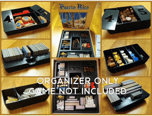 Tabletop Terrain Board Game Insert Puerto Rico (Alea version)  Board Game Insert / Organizer