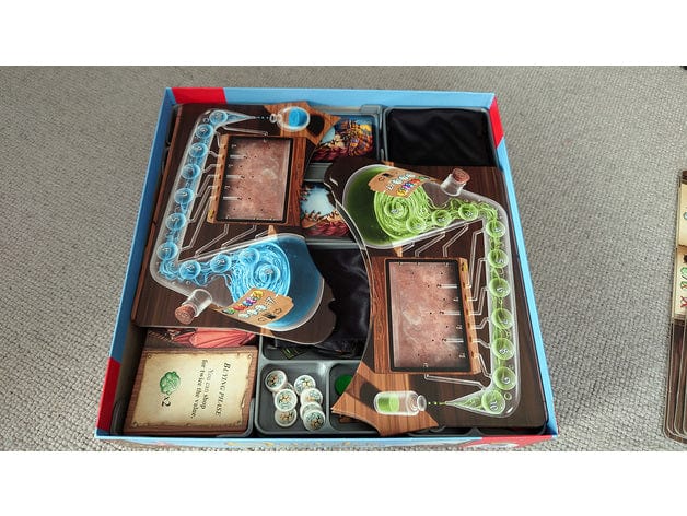 Tabletop Terrain Board Game Insert Quacks of Quedlinburg and Expansions Board Game Insert / Organizer