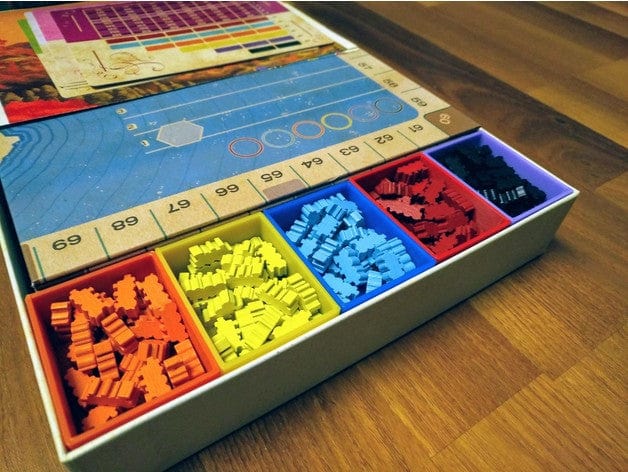 Tabletop Terrain Board Game Insert Ride The Rails with Expansion Board Game Insert / Organizer