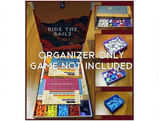 Tabletop Terrain Board Game Insert Ride The Rails with Expansion Board Game Insert / Organizer