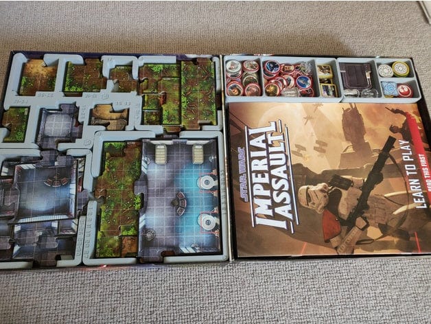 Tabletop Terrain Board Game Insert Star Wars Imperial Assault Map Tile Board Game Insert / Organizer