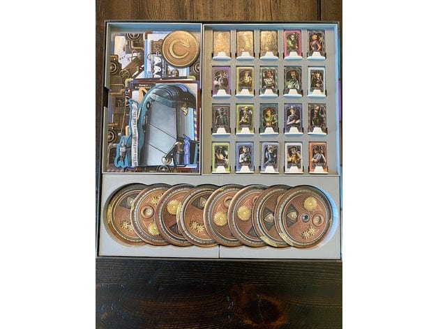 Tabletop Terrain Board Game Insert Steampunk Rally Fusion Board Game Insert / Organizer