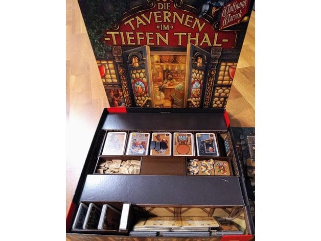 Tabletop Terrain Board Game Insert Taverns of Tiefenthal Board Game Insert / Organizer